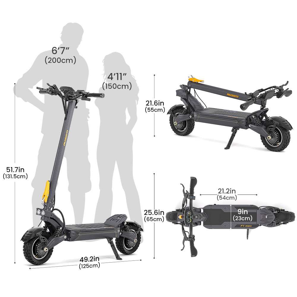 Ausom F1 Max Foldable E-Scooter