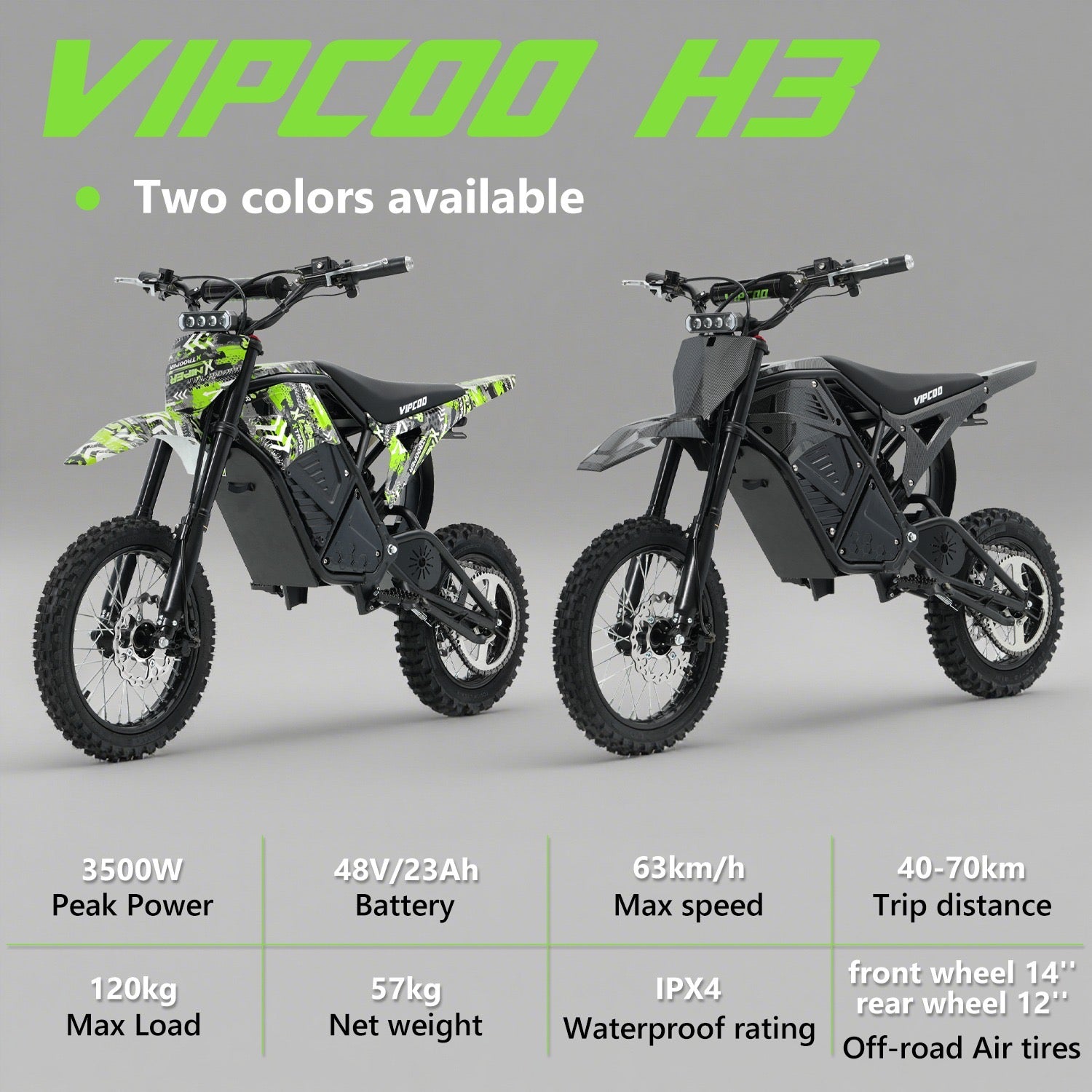 VIPCOO H3 Electric Dirtbike
