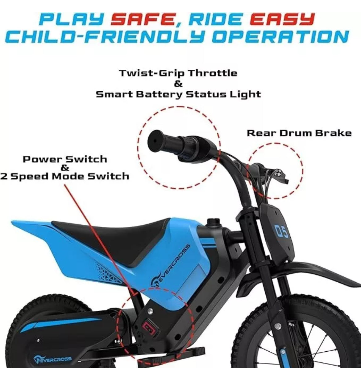 Evercross EV05M Kids Electric Dirtbike