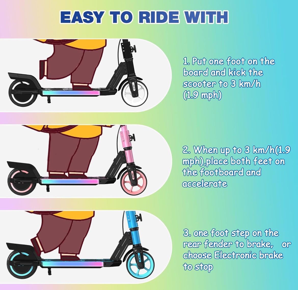 RCB R12 Foldable Kids E-Scooter