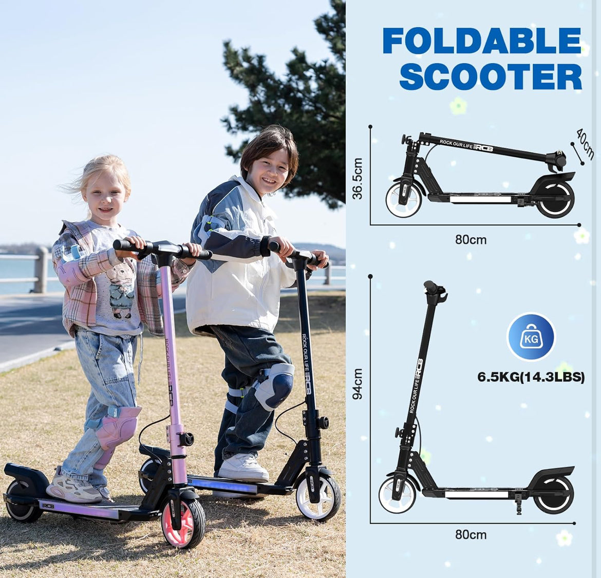 RCB R12 Foldable Kids E-Scooter