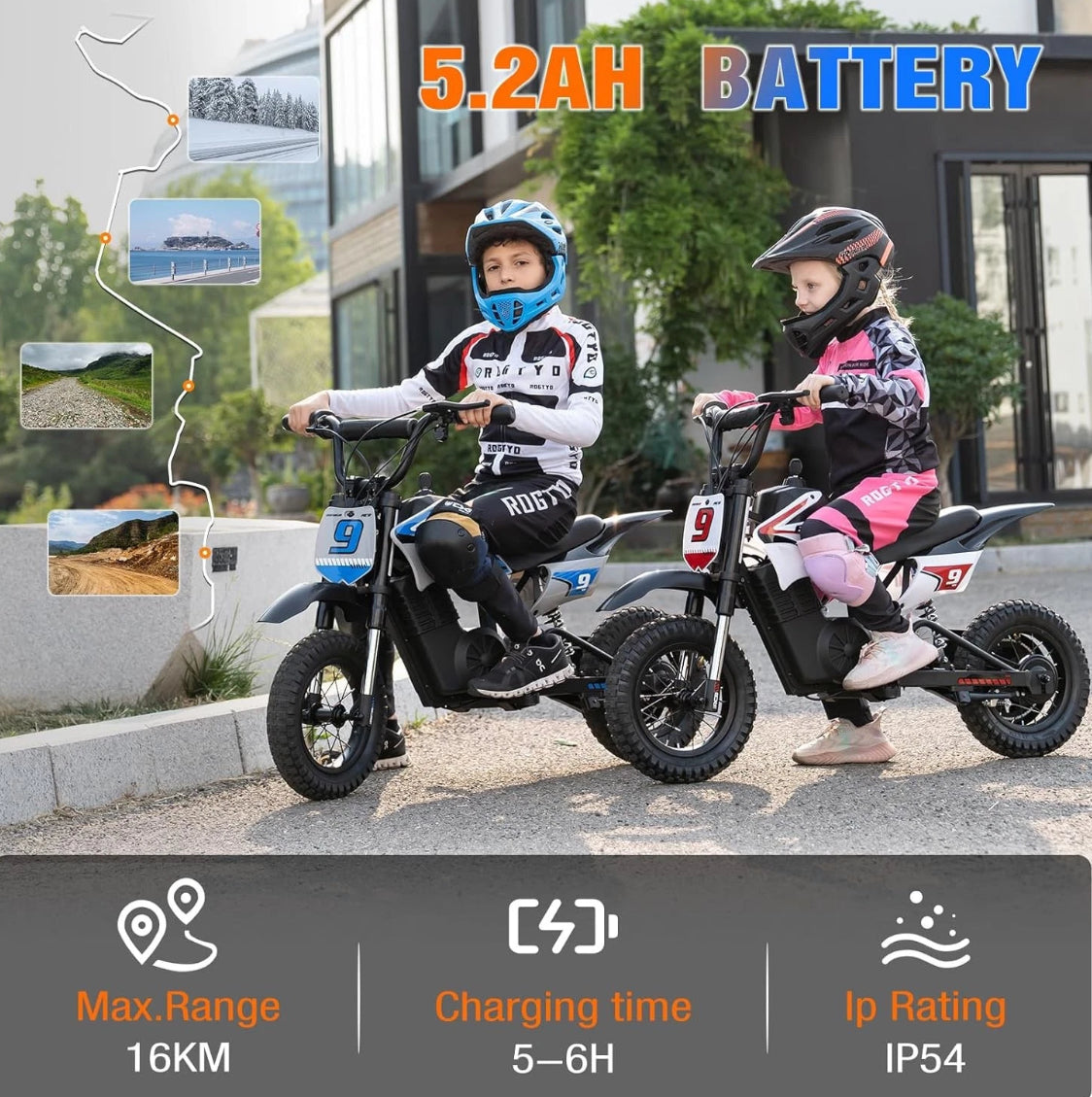 RCB R9X Pro Kids Electric Motocross Dirtbike