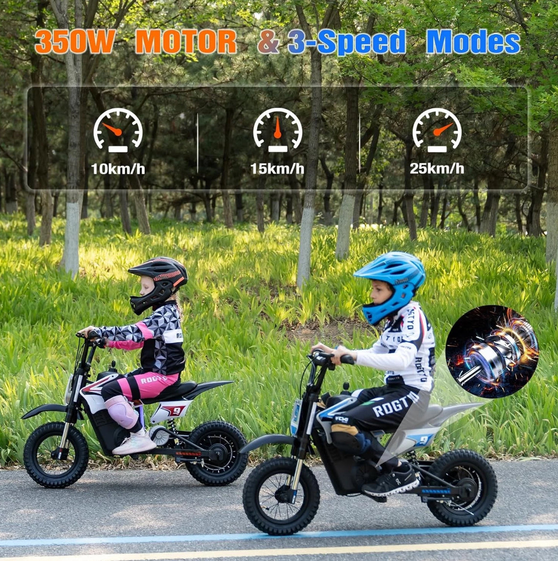 RCB R9X Pro Kids Electric Motocross Dirtbike