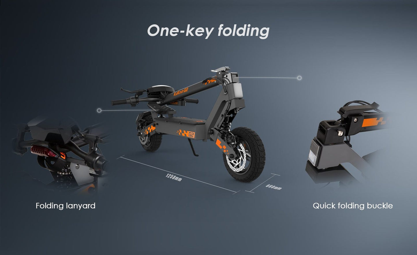 Kukirin G2 Foldable E-Scooter 2025 Facelift Model