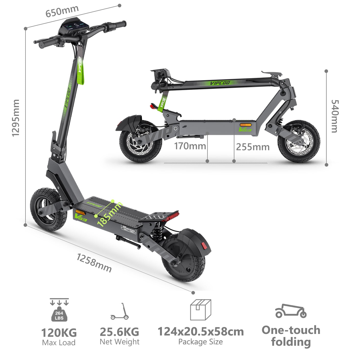 VIPCOO VS3 Foldable E-Scooter