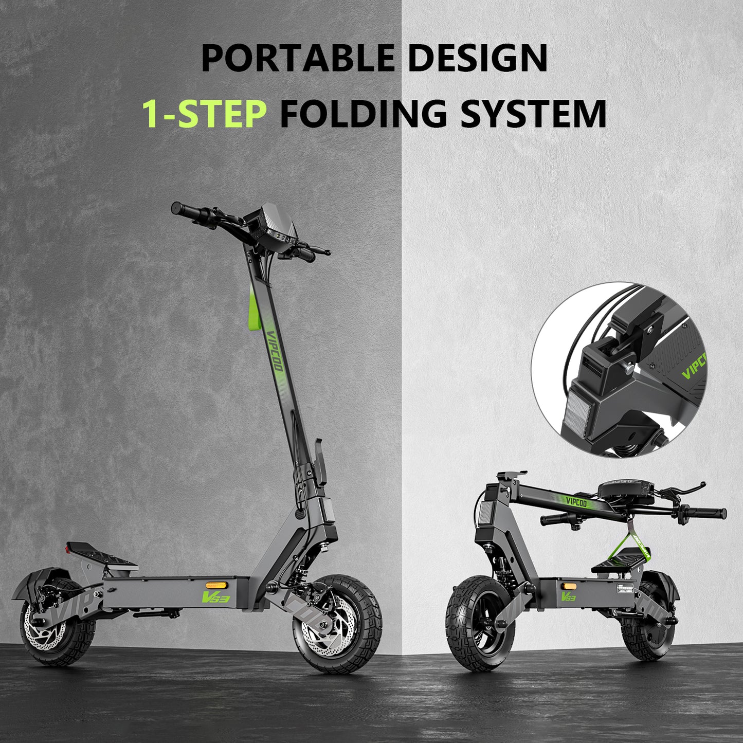VIPCOO VS3 Foldable E-Scooter