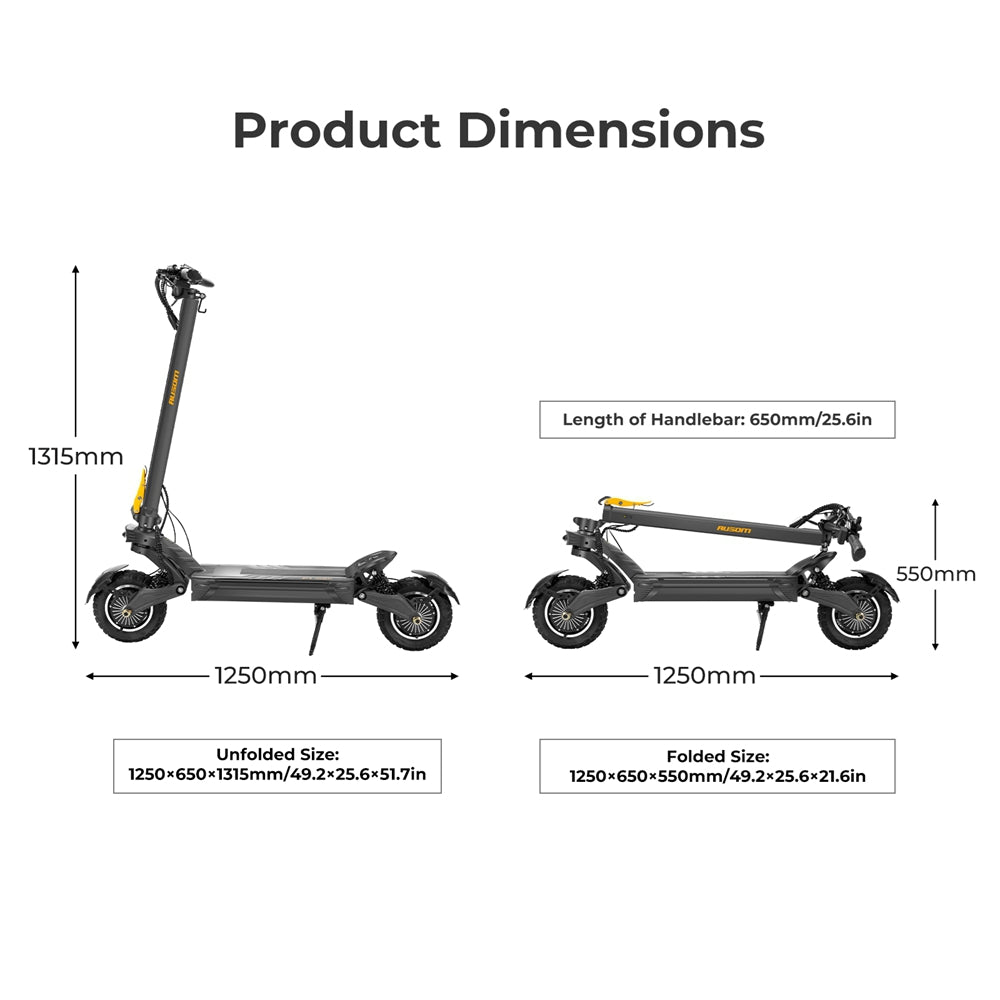 Ausom F1 Max Foldable E-Scooter