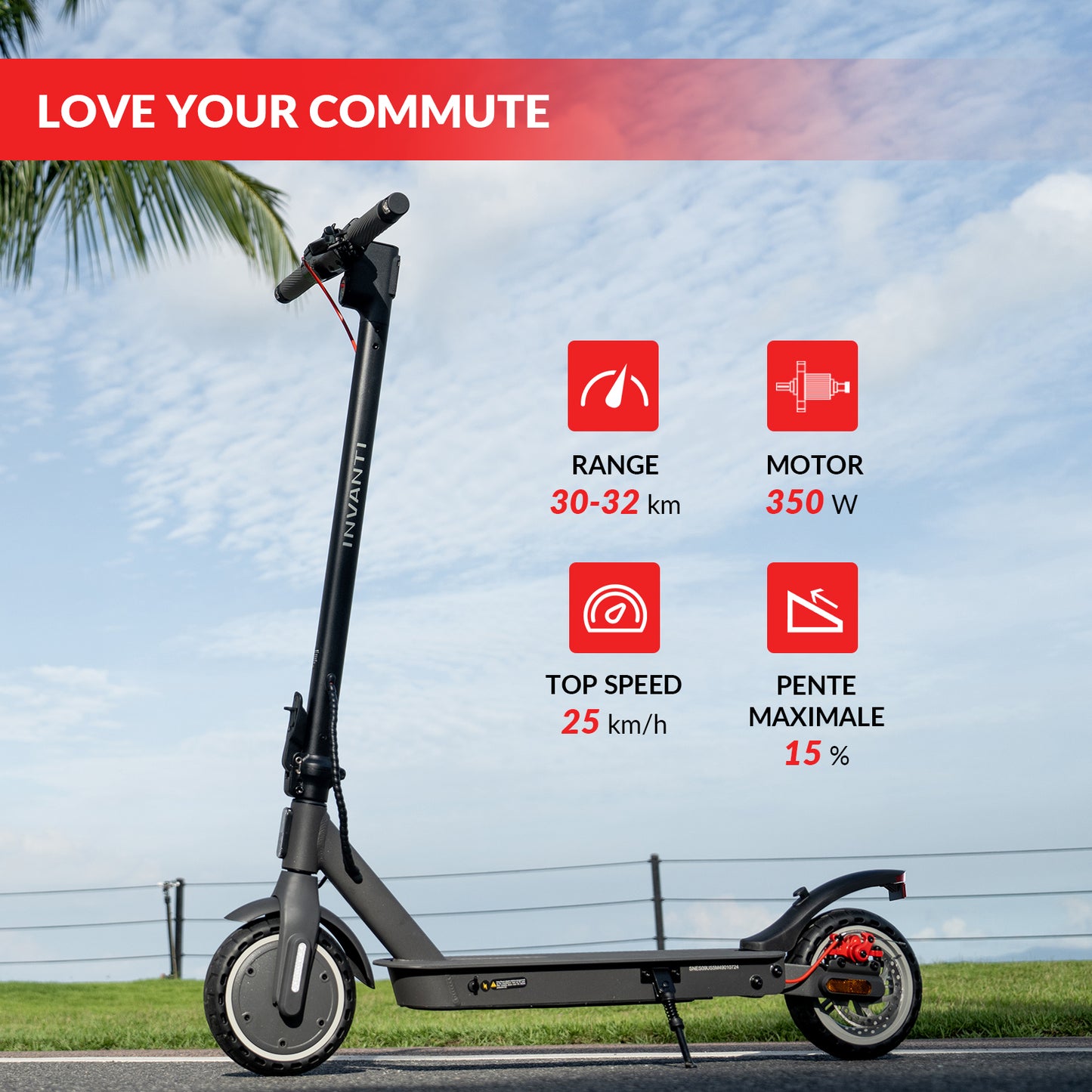 Invanti ES09 Lite Foldable E-Scooter