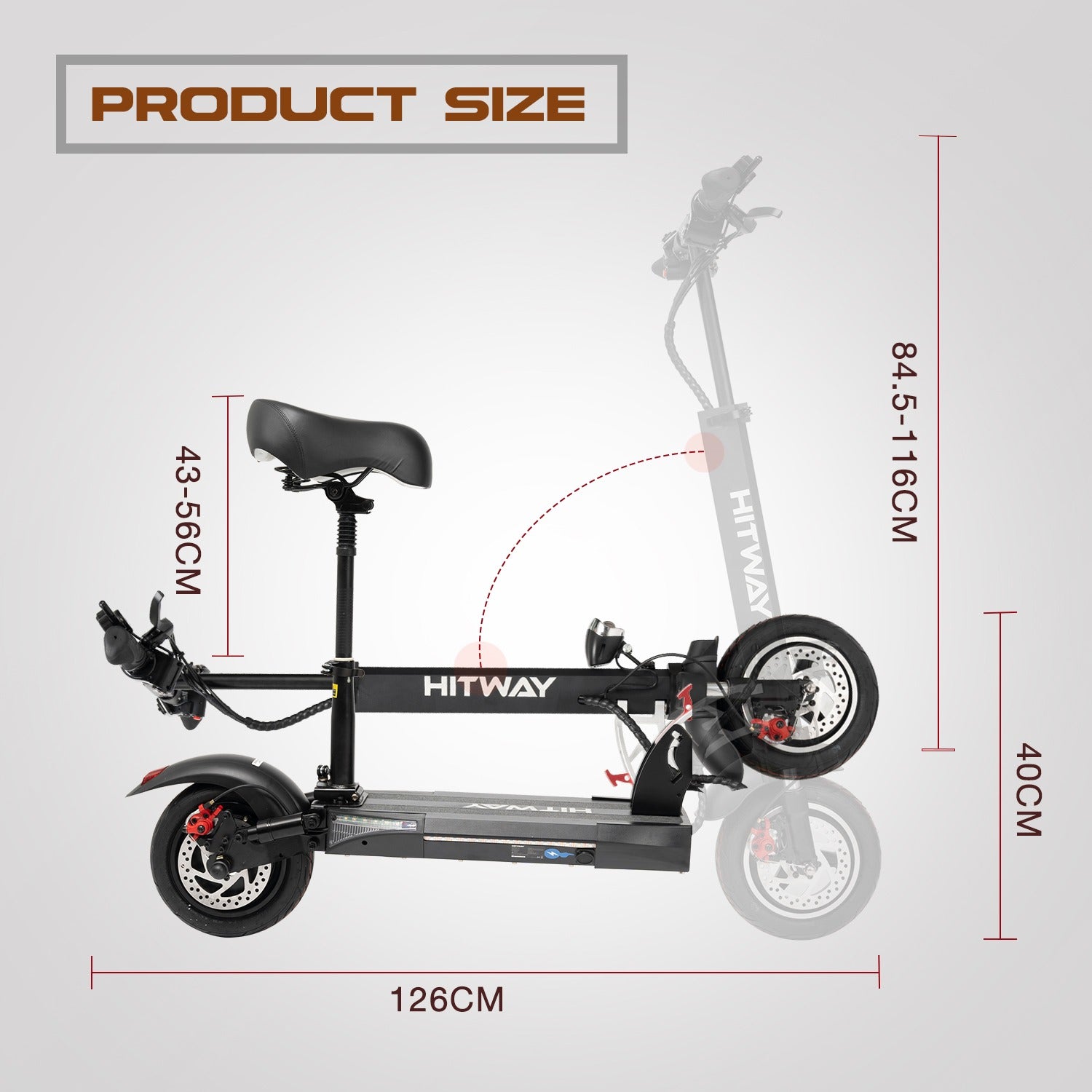 HITWAY HB24 PRO Electric Scooter 10 for Adults 
