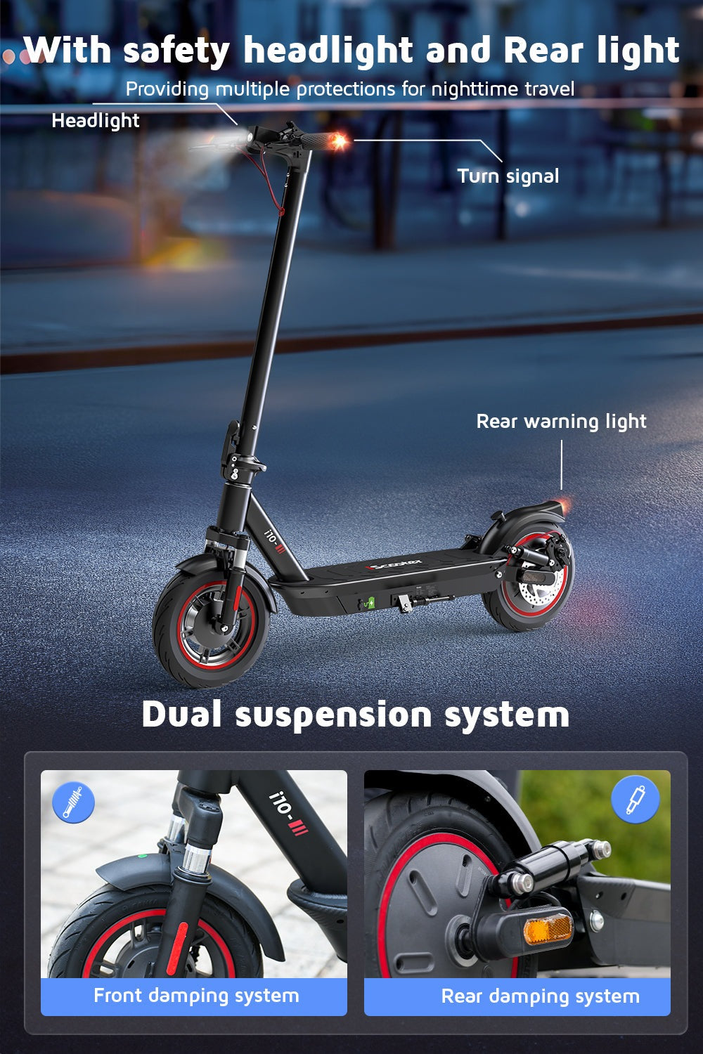 iScooter i10 Foldable E-Scooter