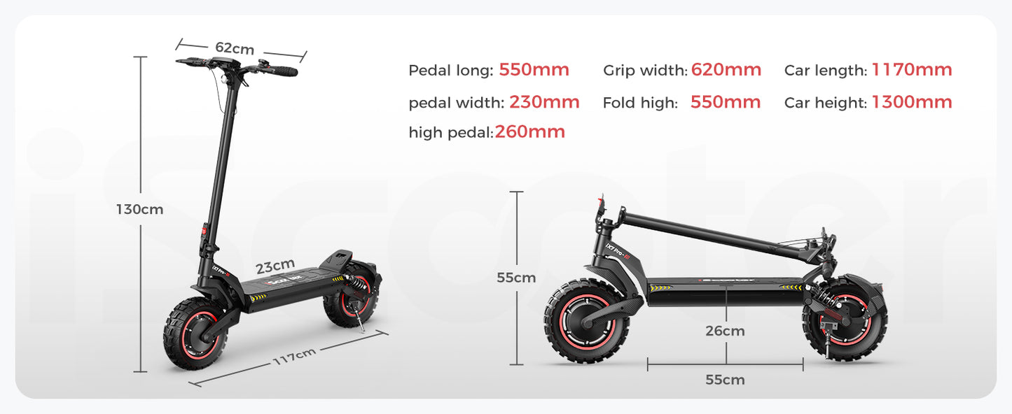 iScooter iX7 Pro Foldable E-Scooter