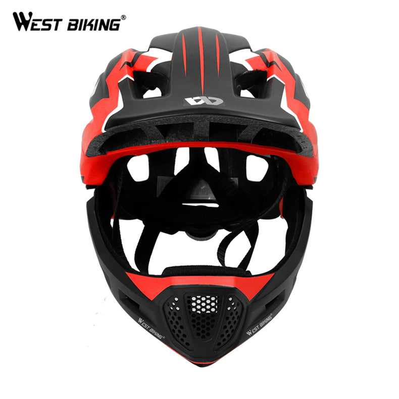 West Biking 2 in 1 Full Face Adjustable Kids Ride Helmet