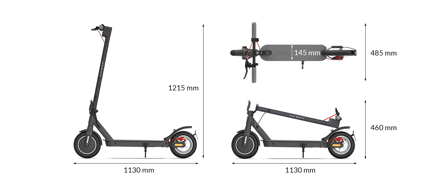 5th Wheel ES09 Foldable E-Scooter 10" Wheel