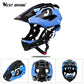 West Biking 2 in 1 Full Face Adjustable Kids Ride Helmet