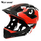 West Biking 2 in 1 Full Face Adjustable Kids Ride Helmet