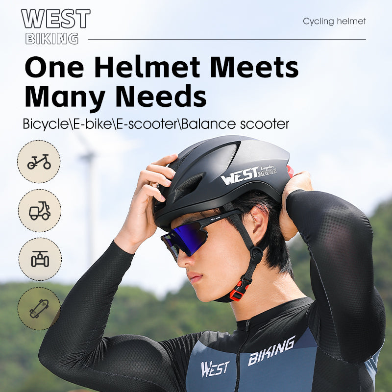 West Biking Cycling Helmet with Removable Rear LED Light