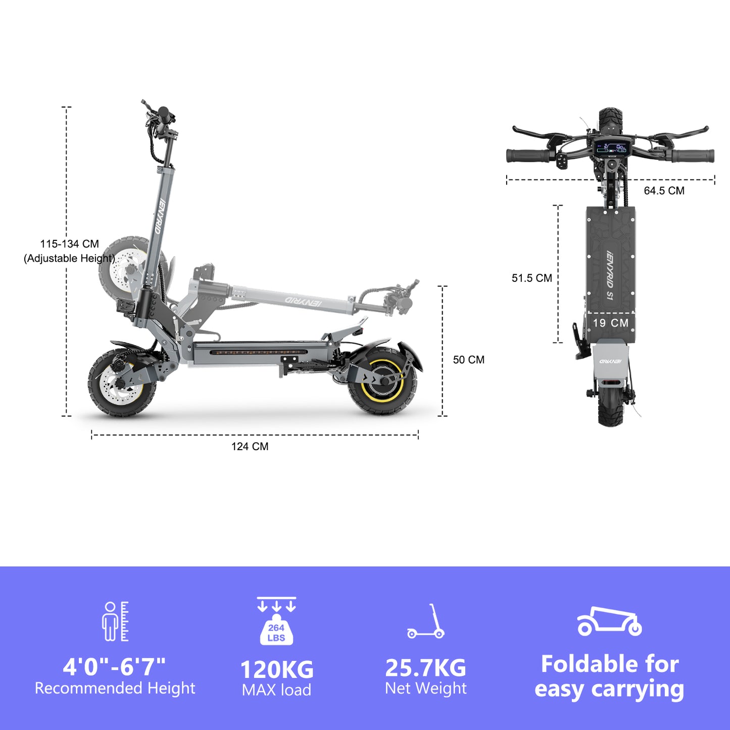 iENYRID S1 Foldable E-Scooter
