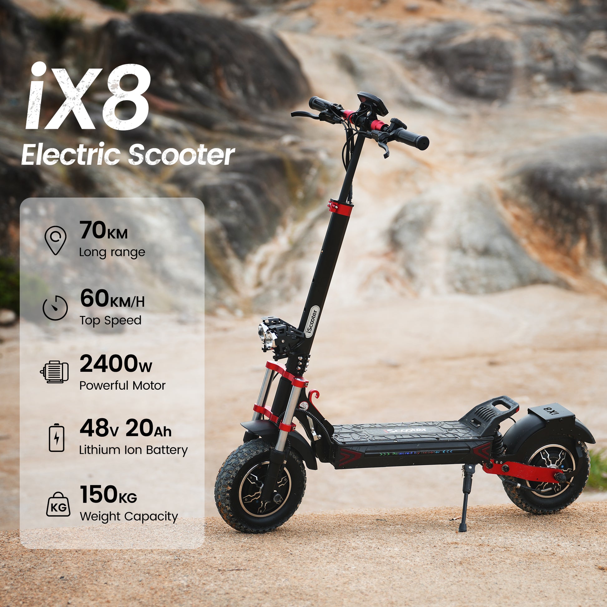 iScooter iX8 Foldable E-Scooter