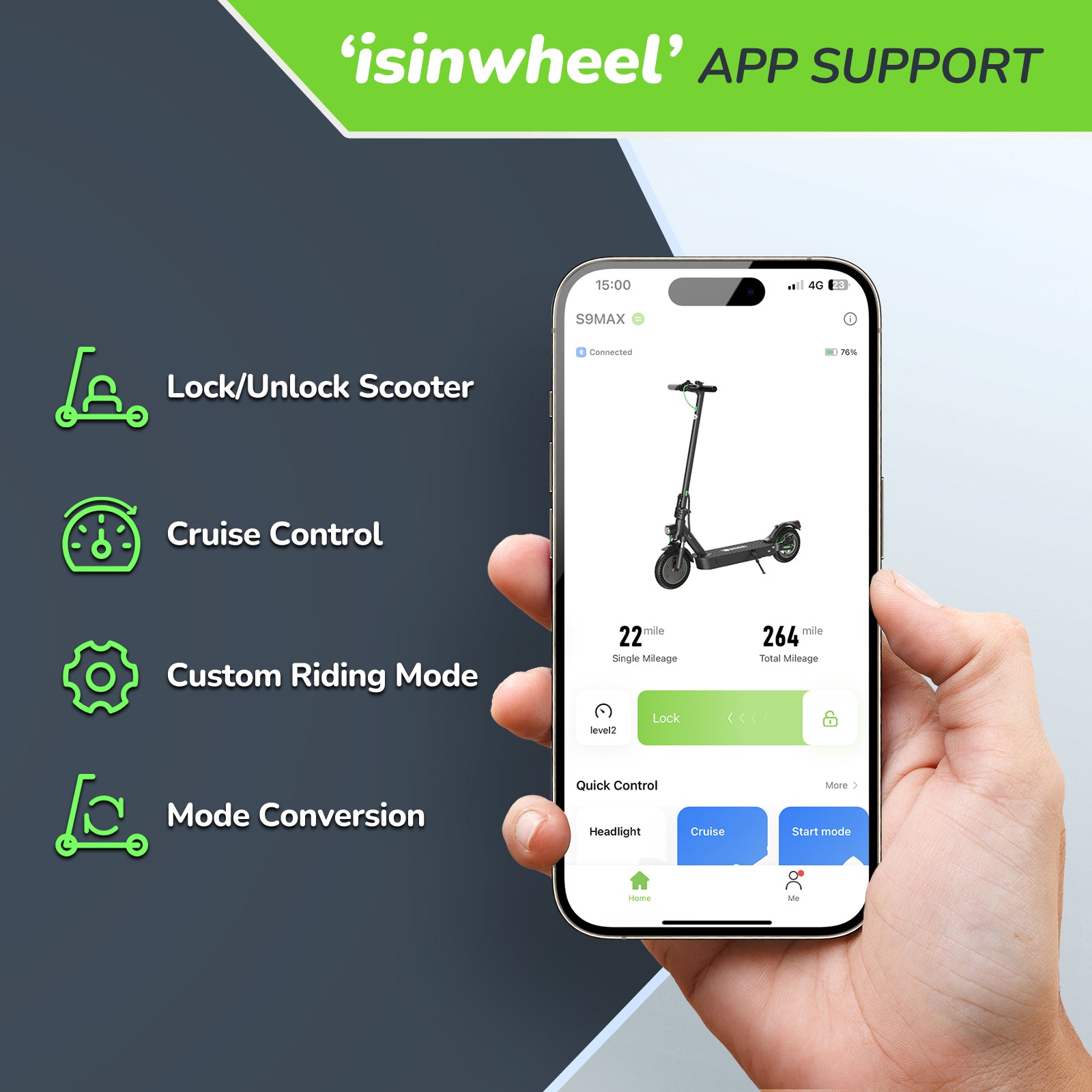 Isinwheel S9 Max Foldable E-Scooter