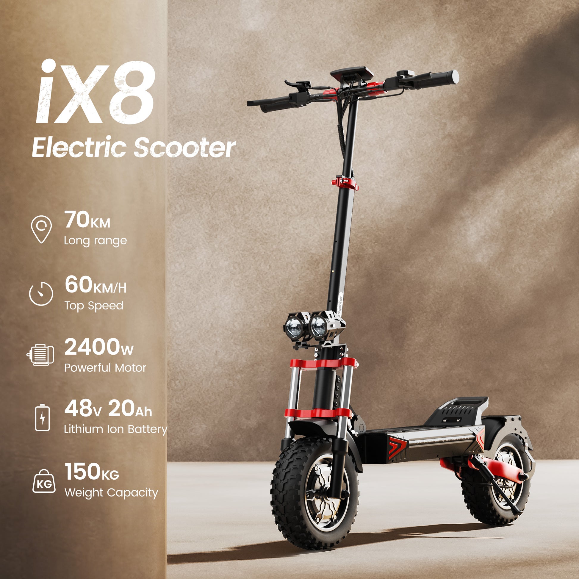 iScooter iX8 Foldable E-Scooter