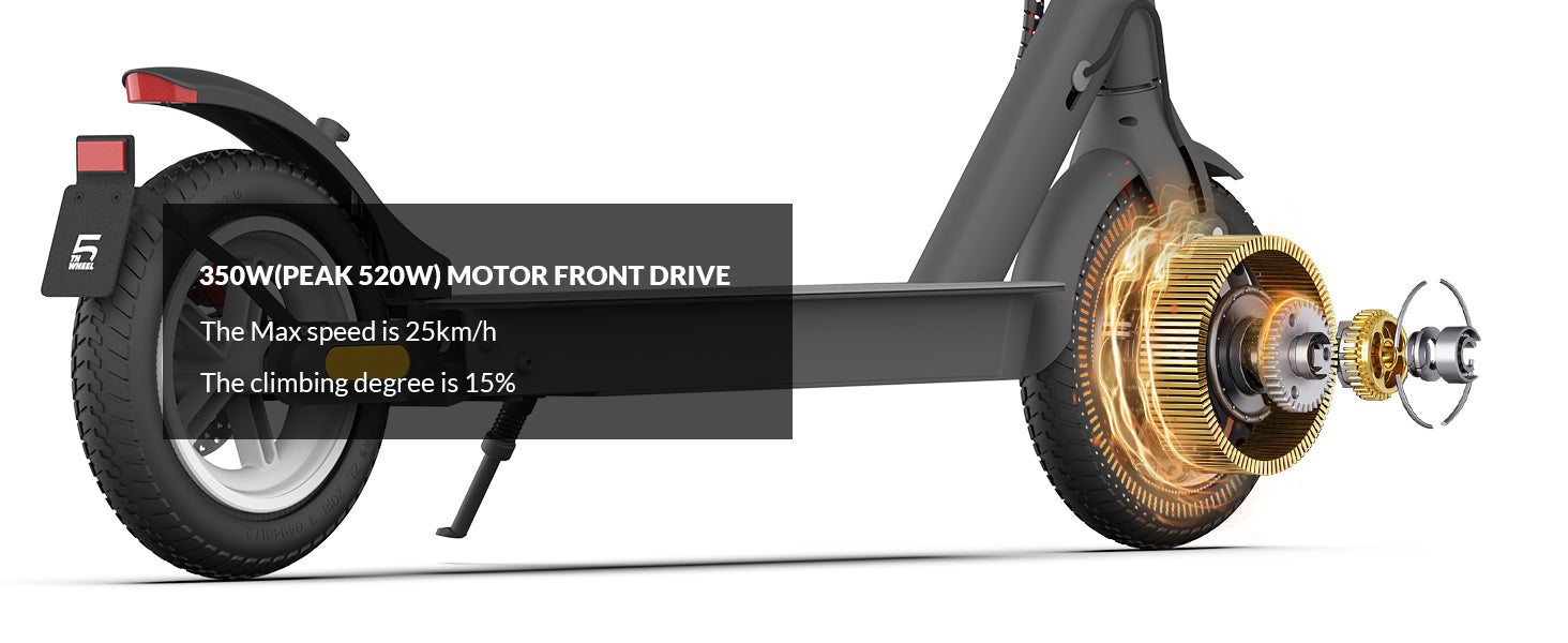 5th Wheel ES09 Foldable E-Scooter 10" Wheel
