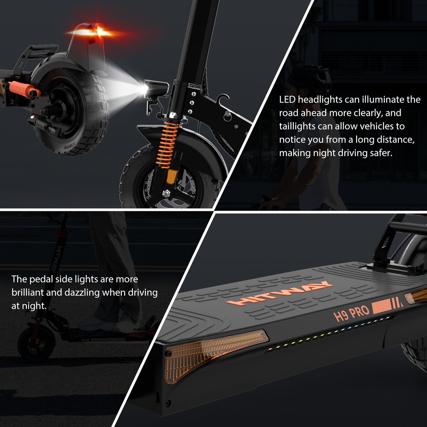 Hitway H9 Pro Foldable E-Scooter 27Ah