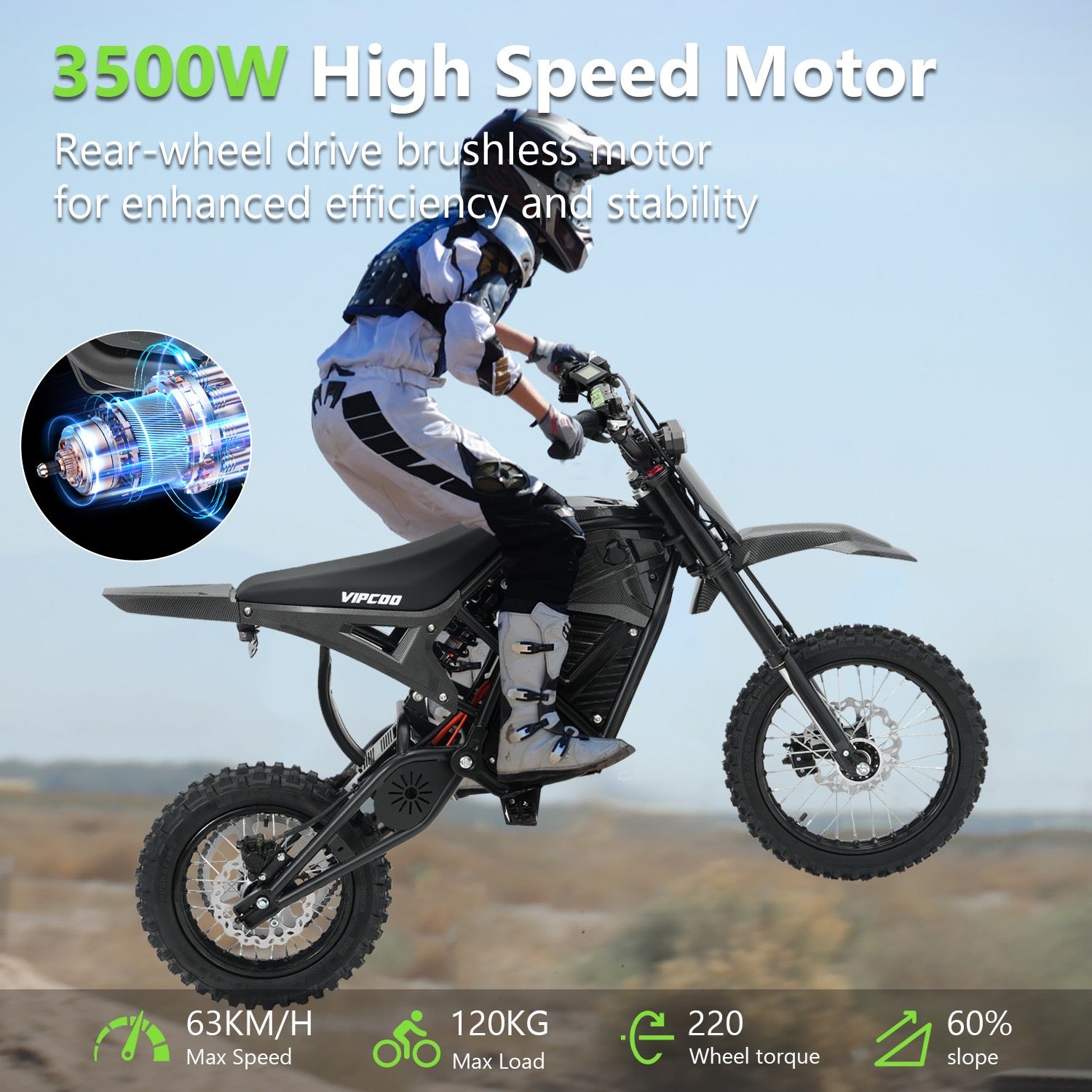 VIPCOO H3 Electric Dirtbike