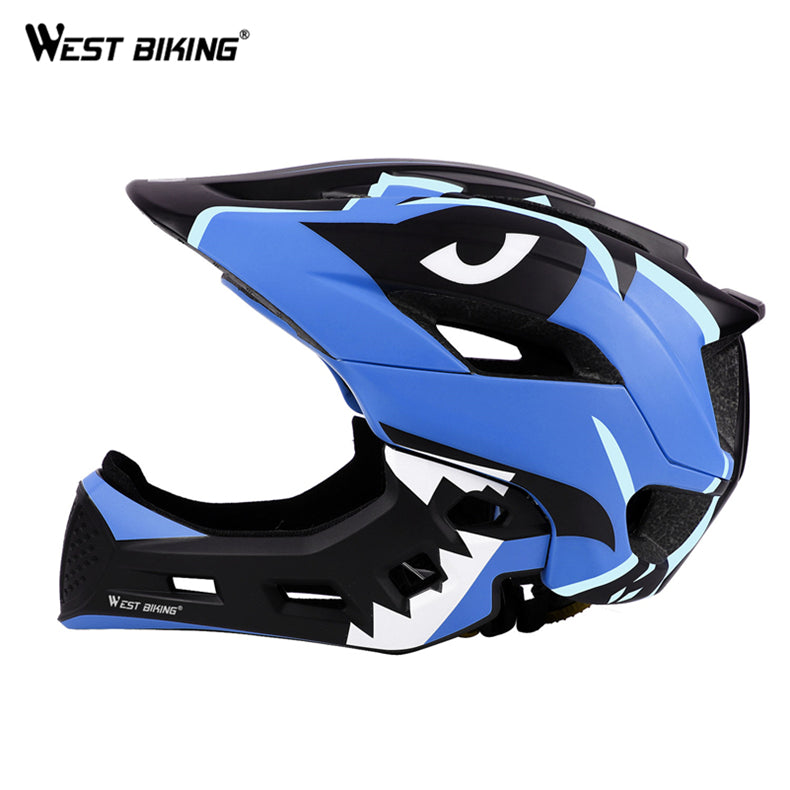 West Biking 2 in 1 Full Face Adjustable Kids Ride Helmet