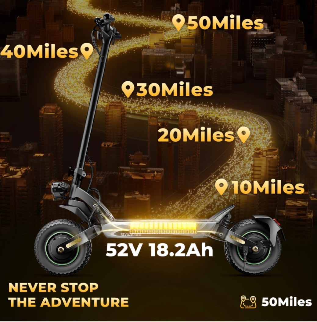 Isinwheel GT4 Foldable E-Scooter Dual Motor