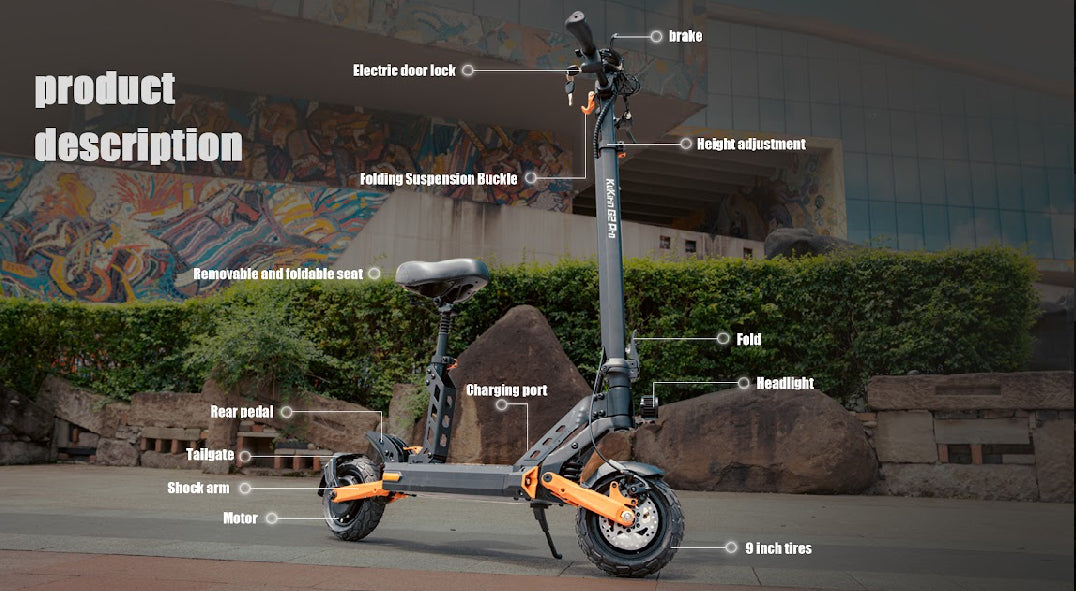 Kukirin G2 Pro Foldable E-Scooter 2024 Facelift