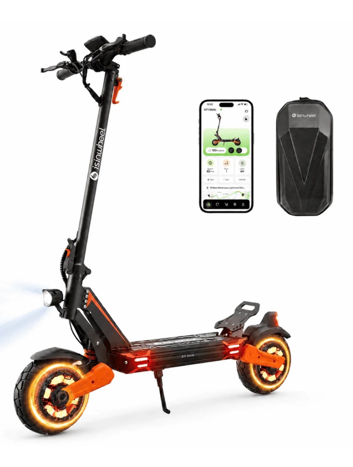 Isinwheel GT1 Dual Motor Foldable E-Scooter