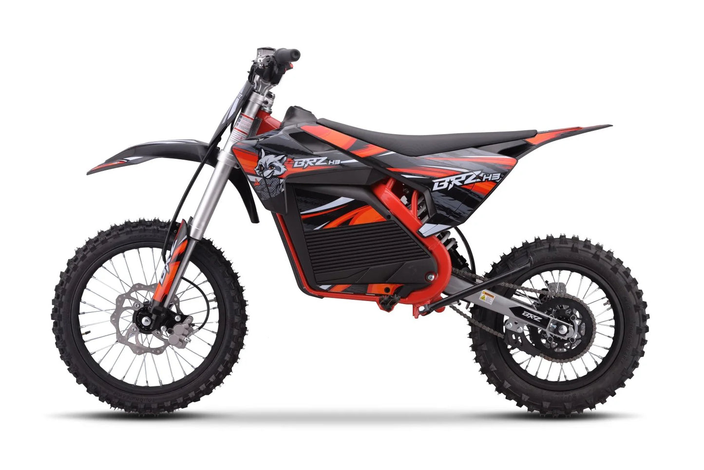 BRZ Neon Thunder Pro 72v 5000w Electric Dirtbike 17/14"