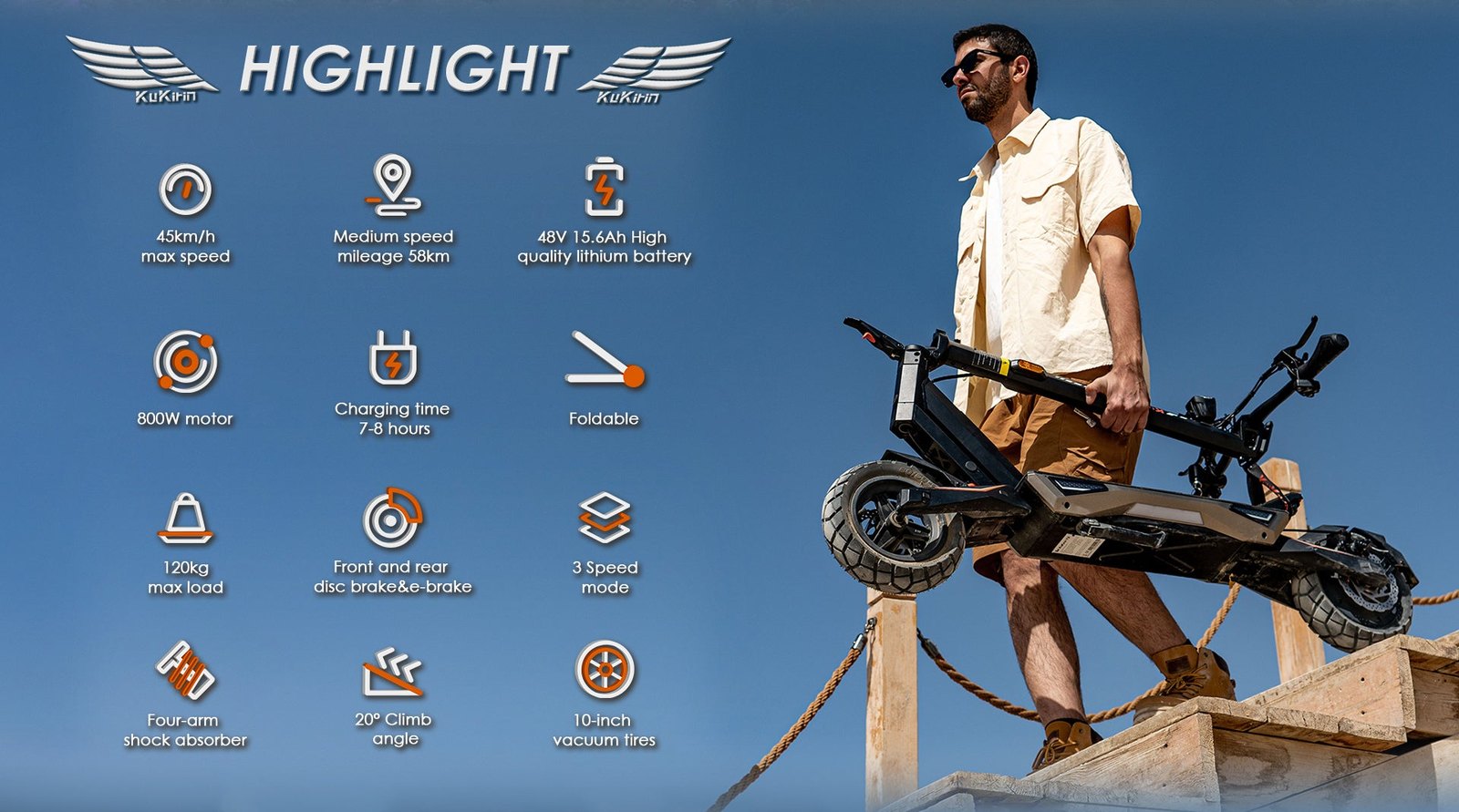 Kukirin T3 Foldable E-Scooter