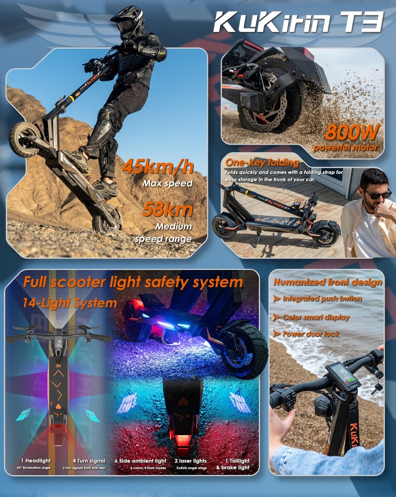 Kukirin T3 Foldable E-Scooter