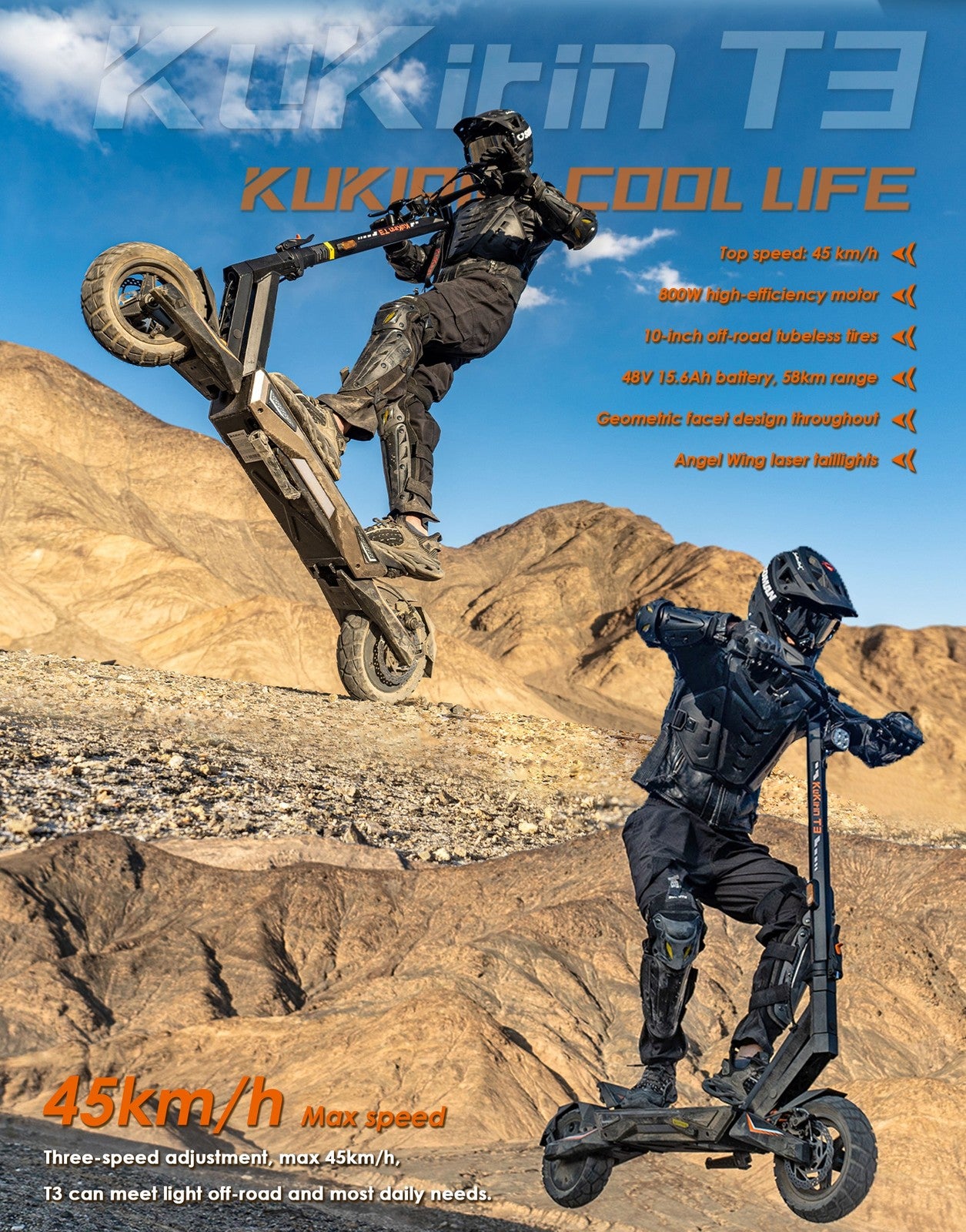 Kukirin T3 Foldable E-Scooter