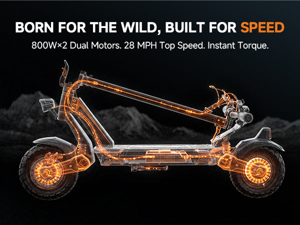 Isinwheel GT1 Dual Motor Foldable E-Scooter