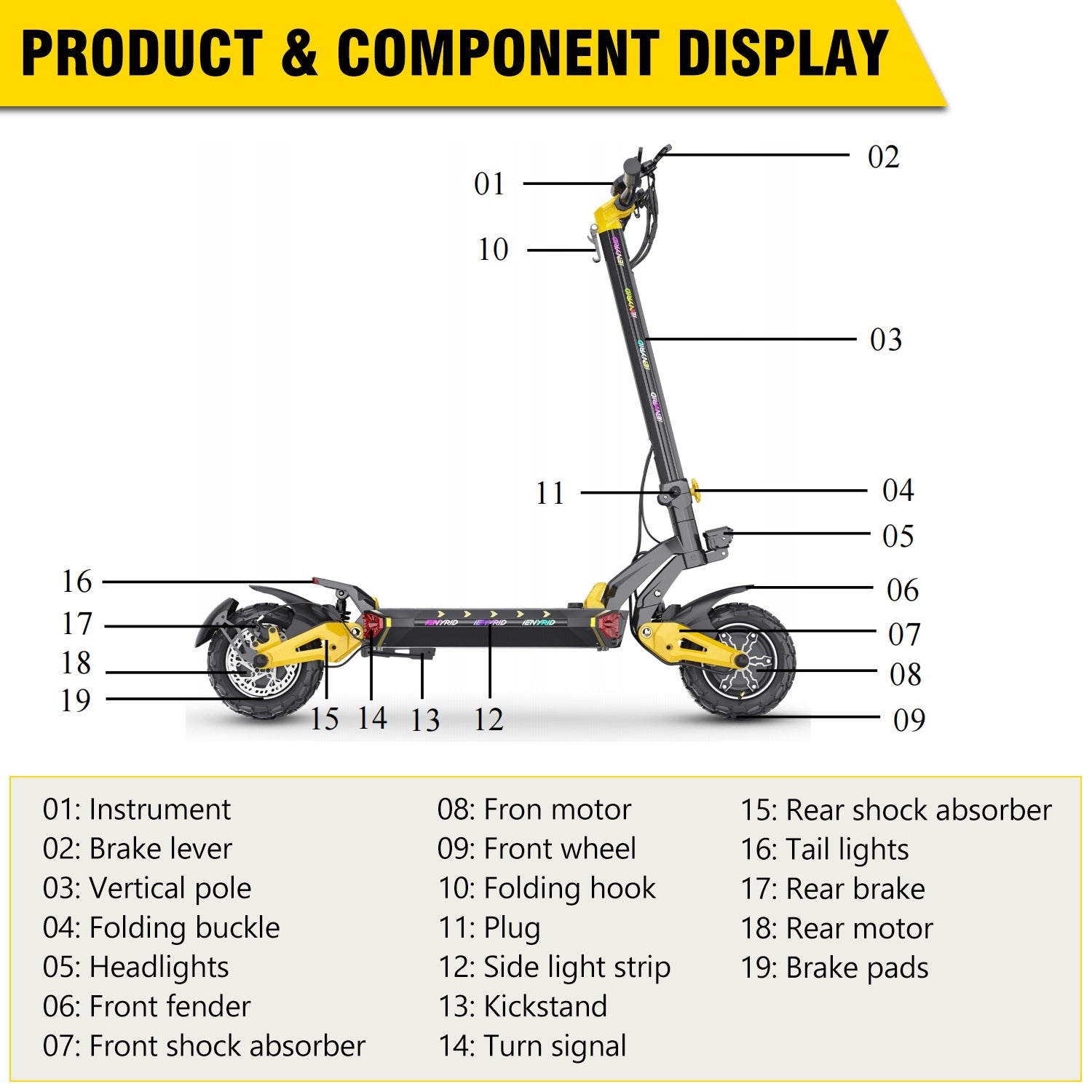 iENYRID ES60 Foldable E-Scooter